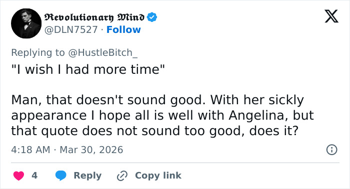 Angelina Jolie’s Cryptic Statement At Tom Ford Event Sparks Theories After Fans Scrutinize Her Transformation