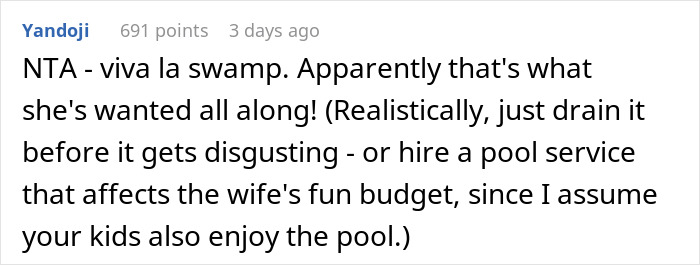 &ldquo;She Wanted A Pool&rdquo;: Husband Refuses To Maintain The Pool After Wife Breaks Her Promise, Drama Ensues
