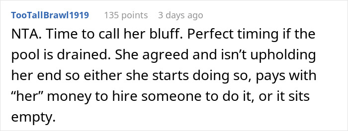 &ldquo;She Wanted A Pool&rdquo;: Husband Refuses To Maintain The Pool After Wife Breaks Her Promise, Drama Ensues