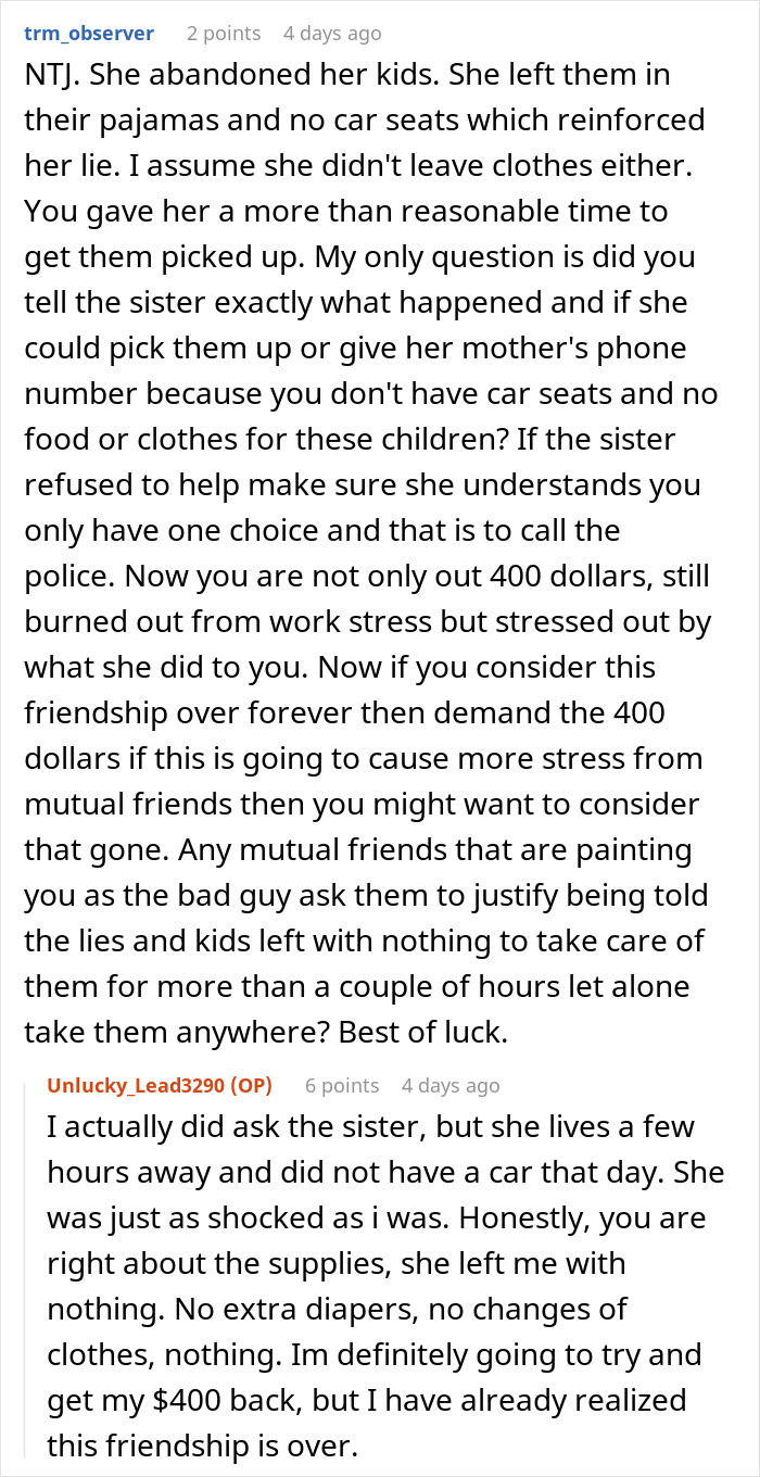 Woman Tricks Friend Into Babysitting Kids And Turns Off Phone, Freaks Out When She Calls The Cops