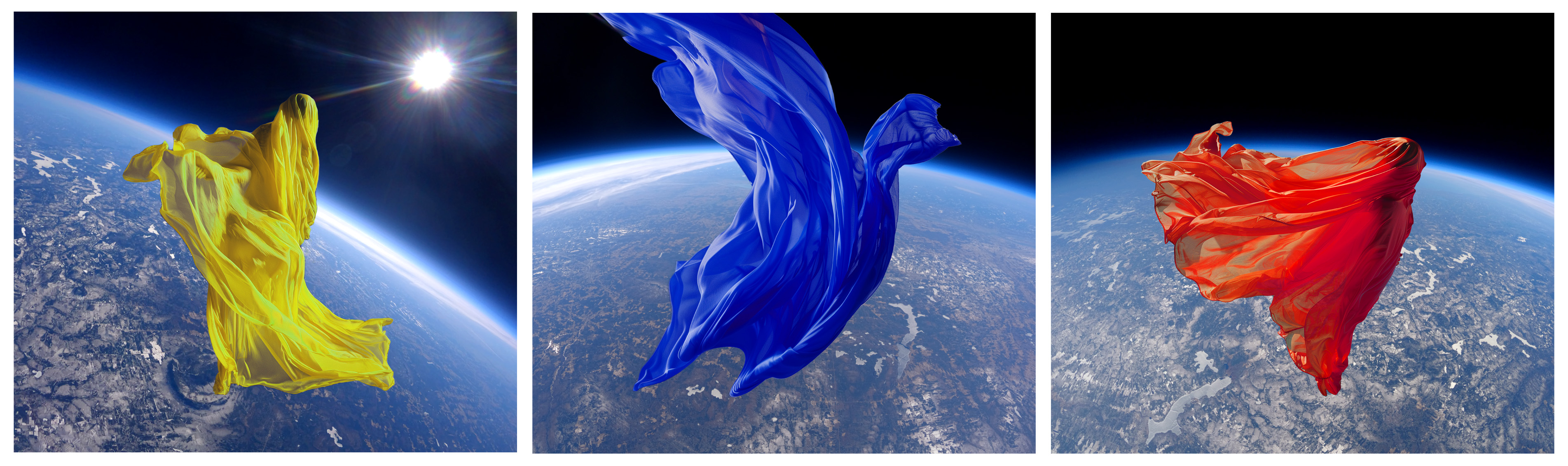 A Ghostly Silk Sculpture Was Launched To 33 Kilometers Above Earth To Test Material In Near-Space Conditions A Ghostly Silk Sculpture Was Launched To 33 Kilometers Above Earth To Test Material In Near-Space Conditions