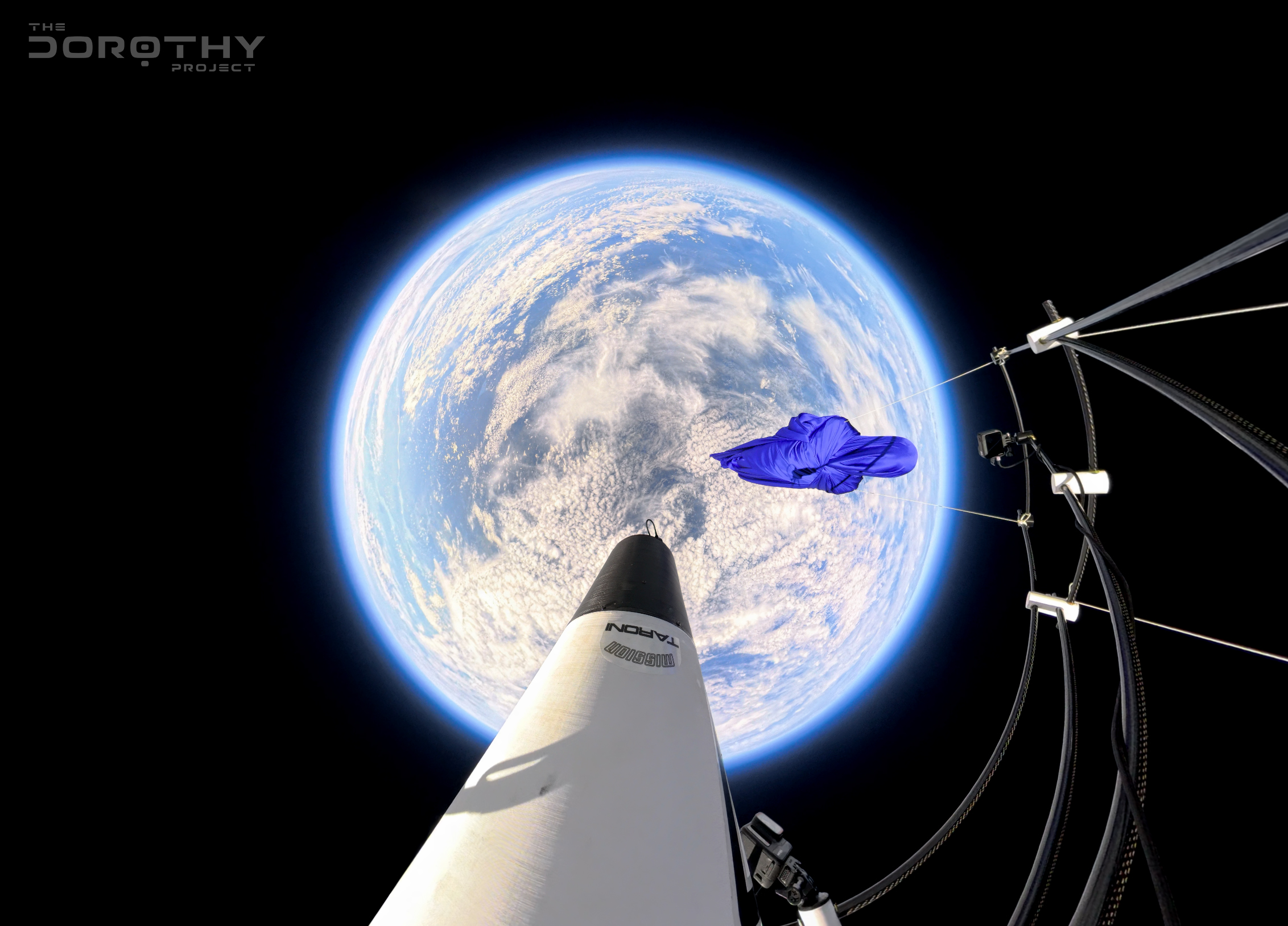 A Ghostly Silk Sculpture Was Launched To 33 Kilometers Above Earth To Test Material In Near-Space Conditions A Ghostly Silk Sculpture Was Launched To 33 Kilometers Above Earth To Test Material In Near-Space Conditions