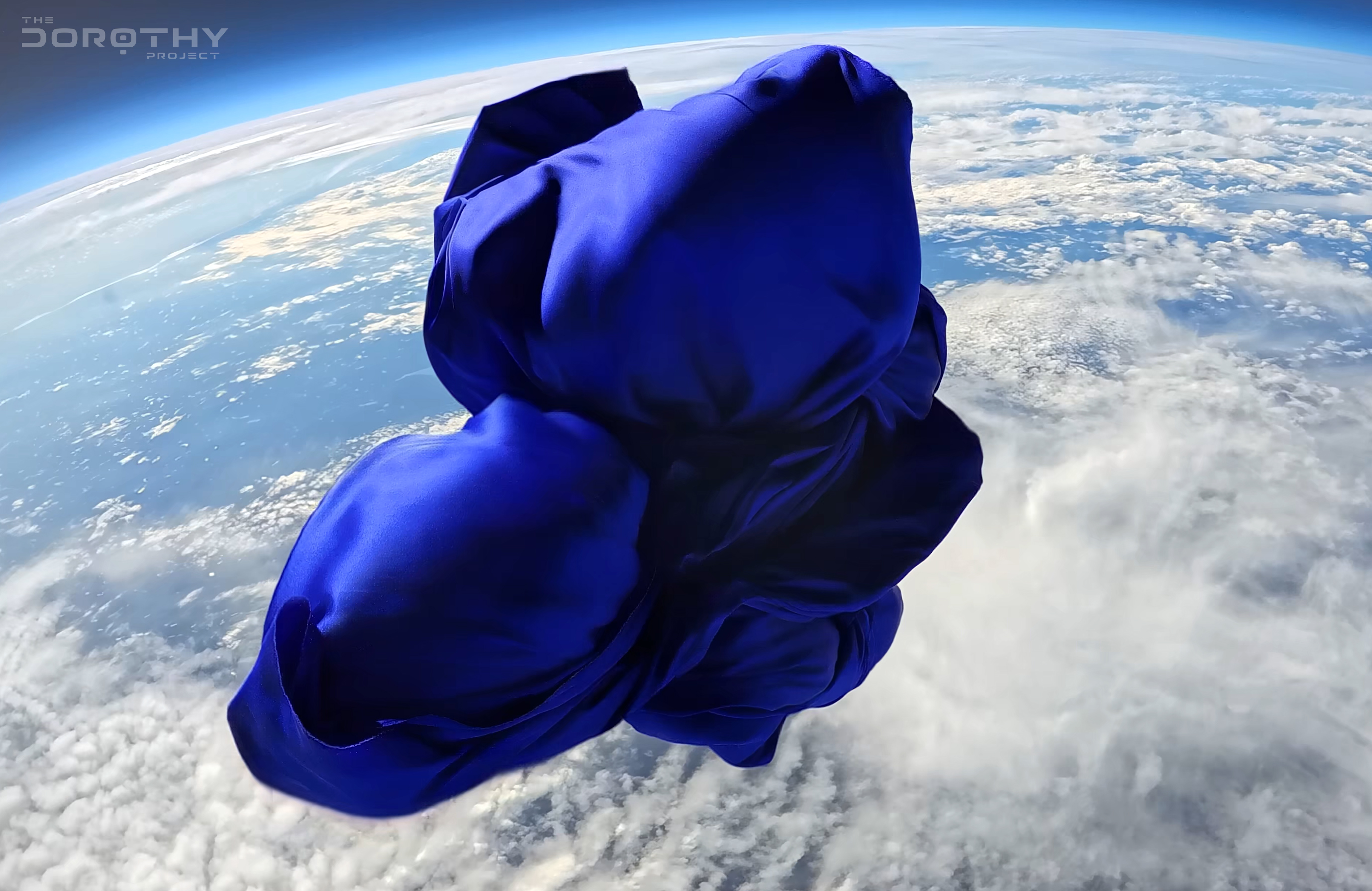 A Ghostly Silk Sculpture Was Launched To 33 Kilometers Above Earth To Test Material In Near-Space Conditions A Ghostly Silk Sculpture Was Launched To 33 Kilometers Above Earth To Test Material In Near-Space Conditions
