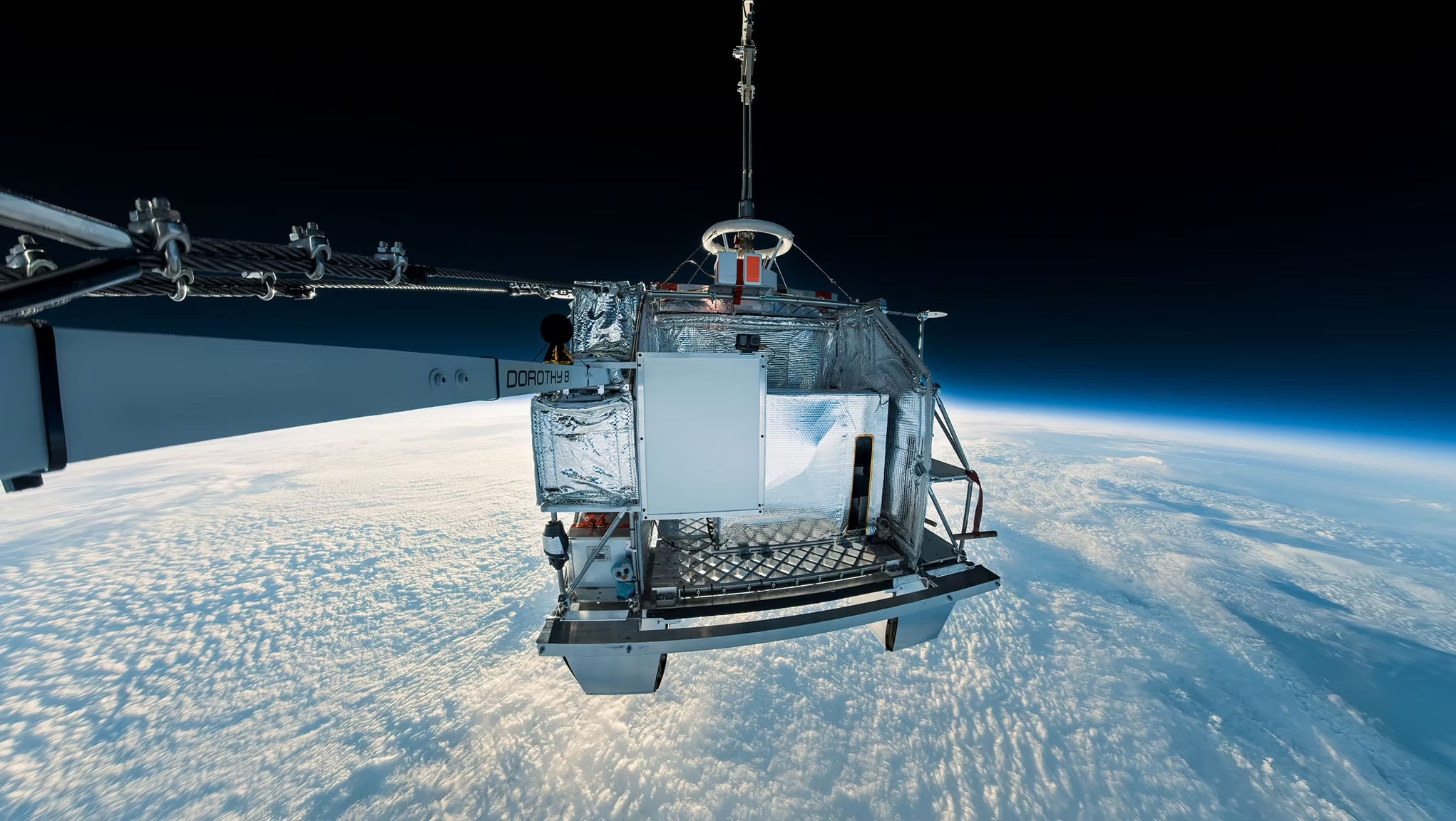 A Ghostly Silk Sculpture Was Launched To 33 Kilometers Above Earth To Test Material In Near-Space Conditions A Ghostly Silk Sculpture Was Launched To 33 Kilometers Above Earth To Test Material In Near-Space Conditions