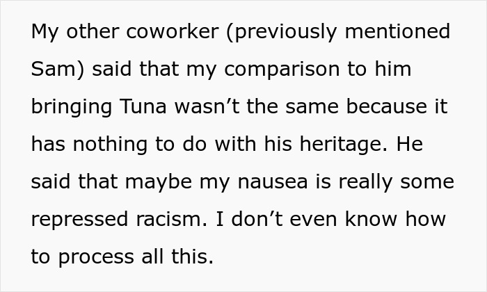 Lady Reports Coworker For Complaining About “Cultural” Food, Says Her &ldquo;Nausea&rdquo; Is &ldquo;Repressed Racism&rdquo;