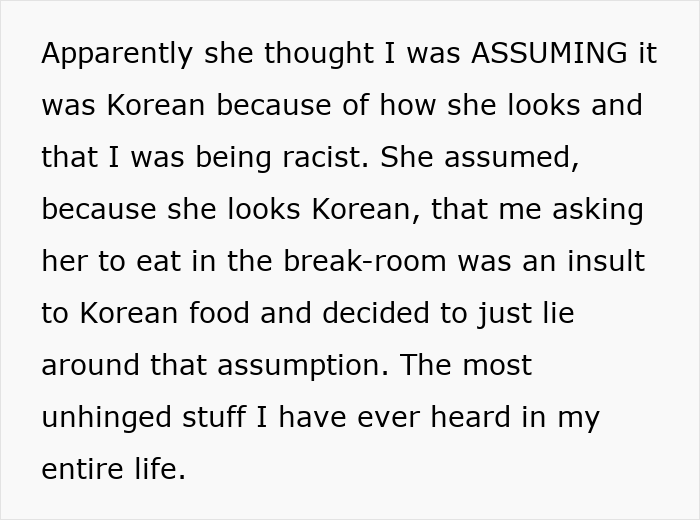 Lady Reports Coworker For Complaining About “Cultural” Food, Says Her &ldquo;Nausea&rdquo; Is &ldquo;Repressed Racism&rdquo;