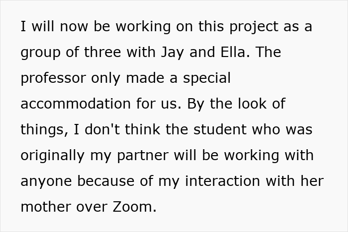 Overbearing Mother Keeps Speaking For Daughter During Partnered Project Work, Classmate At Wits End Overbearing Mother Keeps Speaking For Daughter During Partnered Project Work, Classmate At Wits End