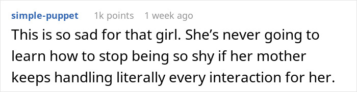 Overbearing Mother Keeps Speaking For Daughter During Partnered Project Work, Classmate At Wits End Overbearing Mother Keeps Speaking For Daughter During Partnered Project Work, Classmate At Wits End