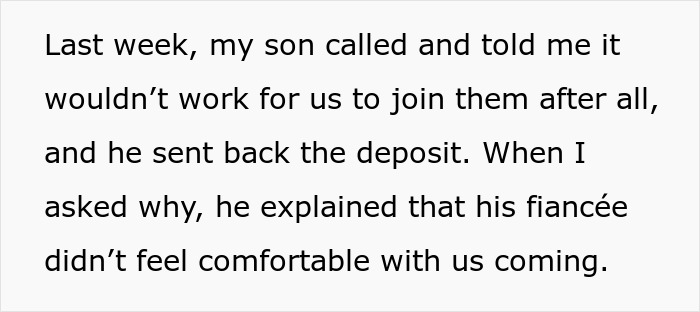 MIL Plans A Spite Trip After Son And DIL Reject Her, Then Acts Surprised By DIL’s Anger