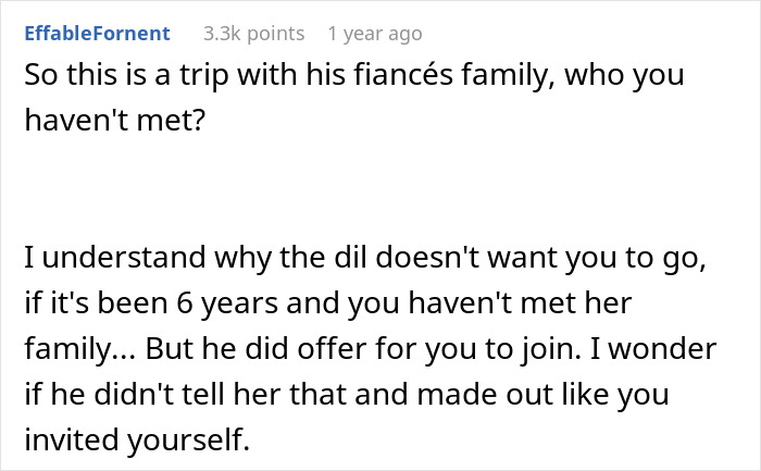 MIL Plans A Spite Trip After Son And DIL Reject Her, Then Acts Surprised By DIL’s Anger