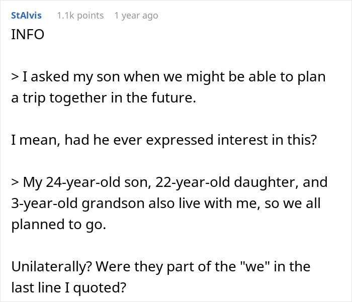 MIL Plans A Spite Trip After Son And DIL Reject Her, Then Acts Surprised By DIL’s Anger
