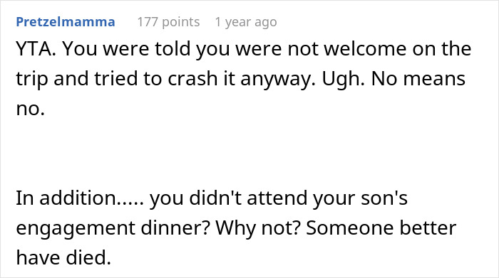 MIL Plans A Spite Trip After Son And DIL Reject Her, Then Acts Surprised By DIL’s Anger