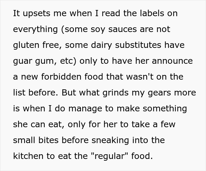 Picky Eater Justifies Her Whims With “Allergy,” Then Gets Caught Secretly Munching “Regular” Food Picky Eater Justifies Her Whims With “Allergy,” Then Gets Caught Secretly Munching “Regular” Food