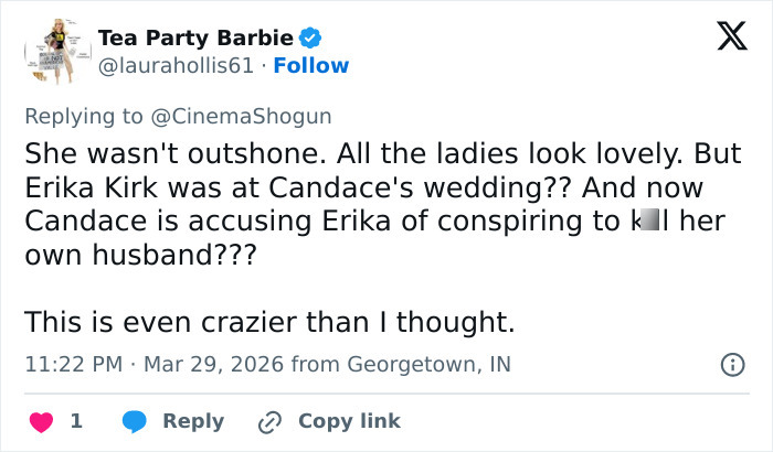 “Villain Arc”: Netizens Convinced They’ve Found Proof Of Moment Candace Owens Turned On Erika Kirk