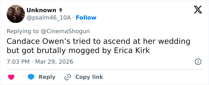 “Villain Arc”: Netizens Convinced They’ve Found Proof Of Moment Candace Owens Turned On Erika Kirk
