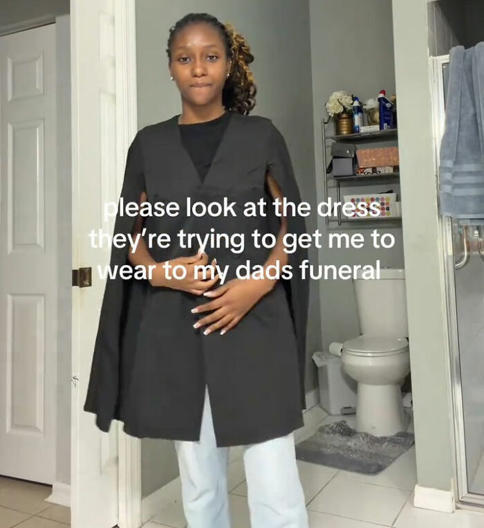 Woman’s Viral Complaint About Funeral Outfit After Dad’s Passing Sparks Surprising Reactions