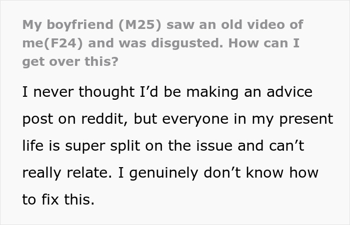 Guy Sees An Old Video Of His Girlfriend, His Disgusting Comment Leaves Her Traumatized