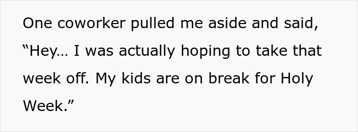 “Must Be Nice”: Coworkers Make Snarky Comments When Childfree Woman Refuses To Sacrifice Her PTO “Must Be Nice”: Coworkers Make Snarky Comments When Childfree Woman Refuses To Sacrifice Her PTO