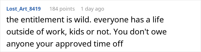 “Must Be Nice”: Coworkers Make Snarky Comments When Childfree Woman Refuses To Sacrifice Her PTO “Must Be Nice”: Coworkers Make Snarky Comments When Childfree Woman Refuses To Sacrifice Her PTO