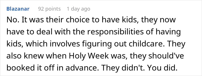 “Must Be Nice”: Coworkers Make Snarky Comments When Childfree Woman Refuses To Sacrifice Her PTO “Must Be Nice”: Coworkers Make Snarky Comments When Childfree Woman Refuses To Sacrifice Her PTO