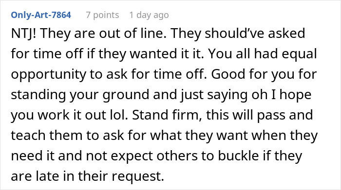 “Must Be Nice”: Coworkers Make Snarky Comments When Childfree Woman Refuses To Sacrifice Her PTO “Must Be Nice”: Coworkers Make Snarky Comments When Childfree Woman Refuses To Sacrifice Her PTO