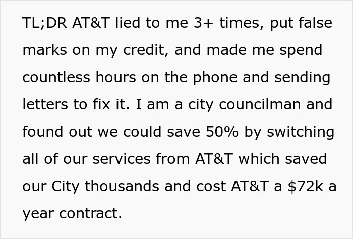 AT&T Tries To Rob City Councilman Of $139, Ends Up With $72K Loss Per Year After His Clever Revenge