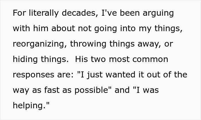 Woman At Her Wits&rsquo; End As Hubby Keeps Rearranging And Hiding Her Stuff, Literally Has To Lock It Up