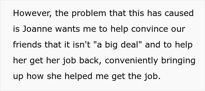 Woman Torn Between Loyalty And Career After Friend Gets Fired Over Controversial Online Work