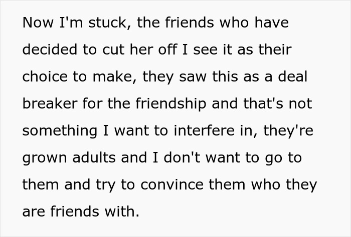 Woman Torn Between Loyalty And Career After Friend Gets Fired Over Controversial Online Work