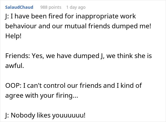 Woman Torn Between Loyalty And Career After Friend Gets Fired Over Controversial Online Work