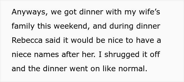 Spoiled Aunt Wants Niece To Be Named After Her, Raises Hell After BIL Says No Way And Snubs Her