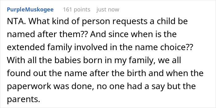 Spoiled Aunt Wants Niece To Be Named After Her, Raises Hell After BIL Says No Way And Snubs Her