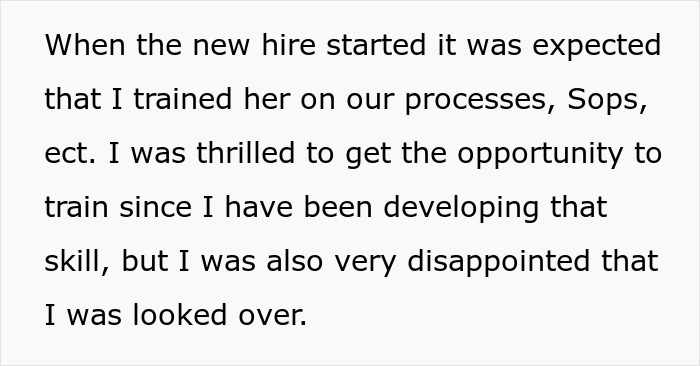 Hard Worker Stuck Mentoring New Hire Who Took Her Job, Fed Up After A Year Of Holding Their Hand Hard Worker Stuck Mentoring New Hire Who Took Her Job, Fed Up After A Year Of Holding Their Hand