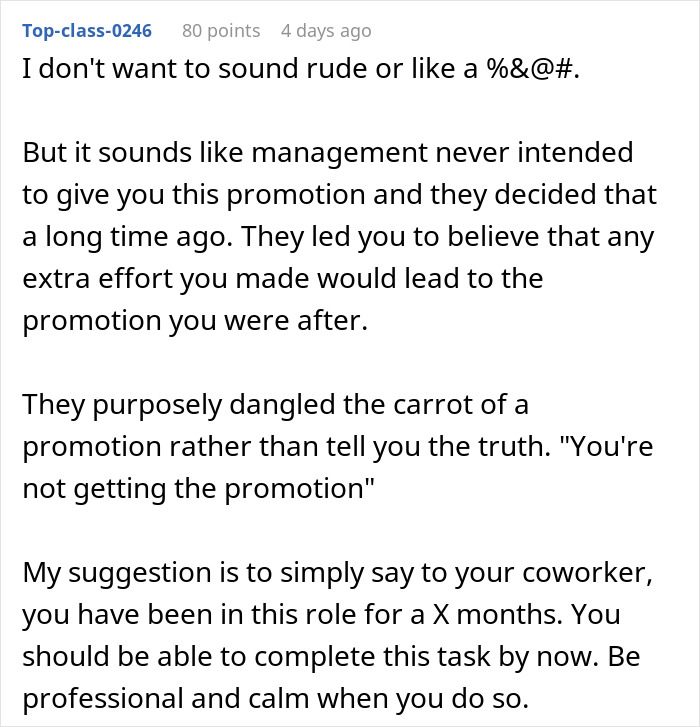 Hard Worker Stuck Mentoring New Hire Who Took Her Job, Fed Up After A Year Of Holding Their Hand Hard Worker Stuck Mentoring New Hire Who Took Her Job, Fed Up After A Year Of Holding Their Hand
