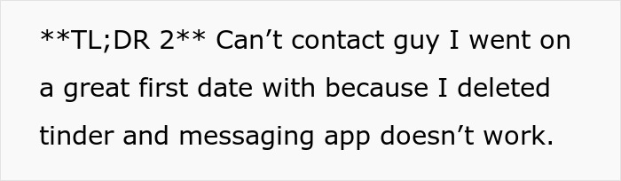 Lady Has A Perfect First Date Abroad, Deletes Dating App, Then Realizes She Has No Way To Reach Him Lady Has A Perfect First Date Abroad, Deletes Dating App, Then Realizes She Has No Way To Reach Him