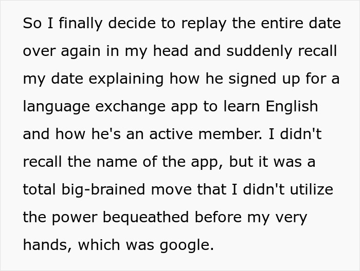 Lady Has A Perfect First Date Abroad, Deletes Dating App, Then Realizes She Has No Way To Reach Him Lady Has A Perfect First Date Abroad, Deletes Dating App, Then Realizes She Has No Way To Reach Him