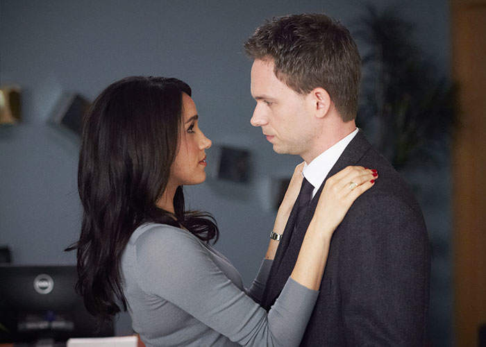 Patrick J. Adams Reveals ‘Eye Rolls Were A Constant’ With ‘Suits’ Co-Star Meghan Markle Patrick J. Adams Reveals ‘Eye Rolls Were A Constant’ With ‘Suits’ Co-Star Meghan Markle