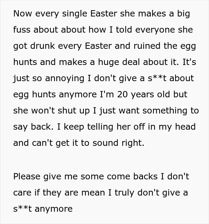 People Suggest Comebacks For This Woman Who Hates Her Aunt, Family Finds The Post And Does The Job For Her People Suggest Comebacks For This Woman Who Hates Her Aunt, Family Finds The Post And Does The Job For Her