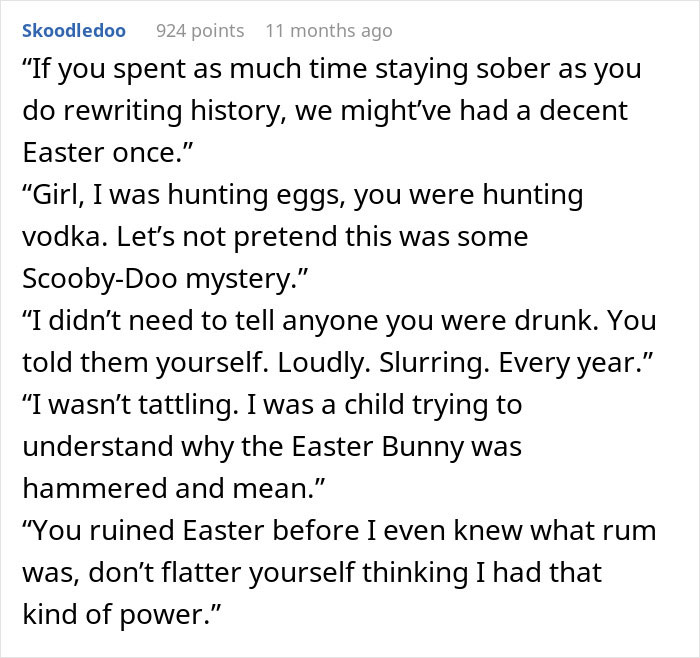 People Suggest Comebacks For This Woman Who Hates Her Aunt, Family Finds The Post And Does The Job For Her People Suggest Comebacks For This Woman Who Hates Her Aunt, Family Finds The Post And Does The Job For Her