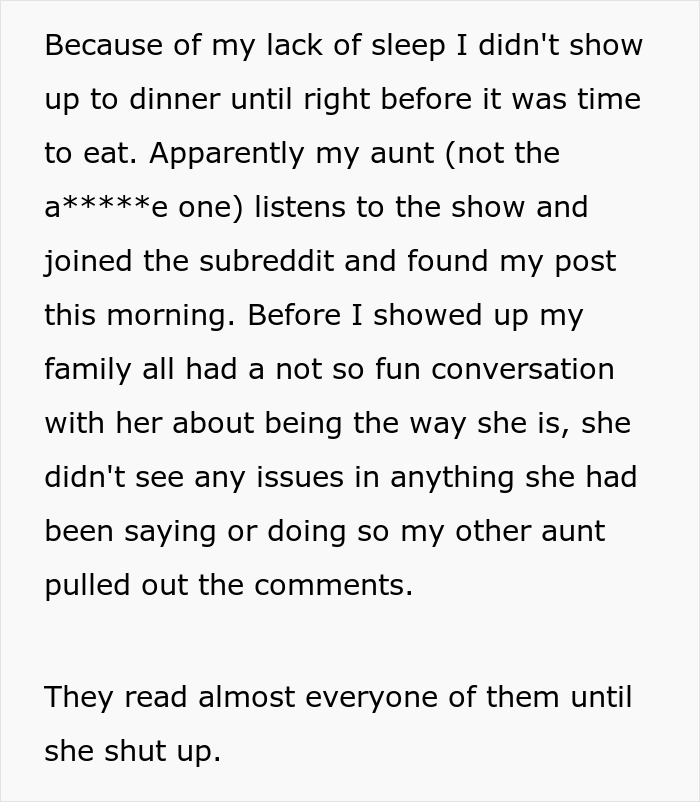 People Suggest Comebacks For This Woman Who Hates Her Aunt, Family Finds The Post And Does The Job For Her People Suggest Comebacks For This Woman Who Hates Her Aunt, Family Finds The Post And Does The Job For Her