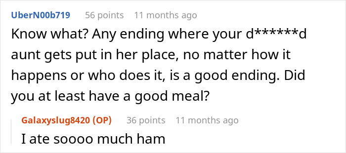 People Suggest Comebacks For This Woman Who Hates Her Aunt, Family Finds The Post And Does The Job For Her People Suggest Comebacks For This Woman Who Hates Her Aunt, Family Finds The Post And Does The Job For Her