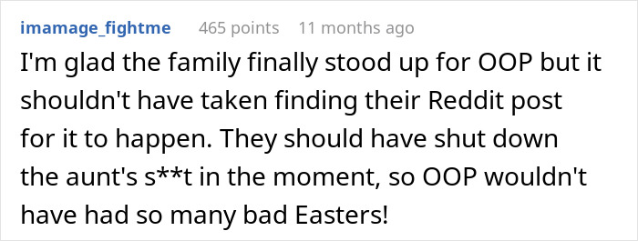 People Suggest Comebacks For This Woman Who Hates Her Aunt, Family Finds The Post And Does The Job For Her People Suggest Comebacks For This Woman Who Hates Her Aunt, Family Finds The Post And Does The Job For Her
