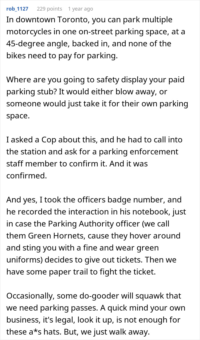 Woman Uses Her Wit And All 7 Motorcycles To Teach Annoying Neighbor A Lesson About &ldquo;Fair&rdquo; Parking