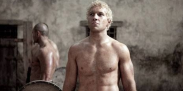 Jai Courtney in Spartacus: Blood and Sand Jai Courtney in Spartacus: Blood and Sand