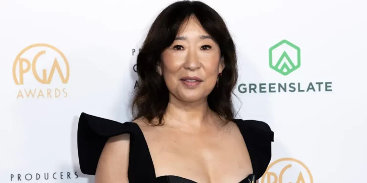 Sandra Oh attending the 35th Annual Producers Guild Awards. 