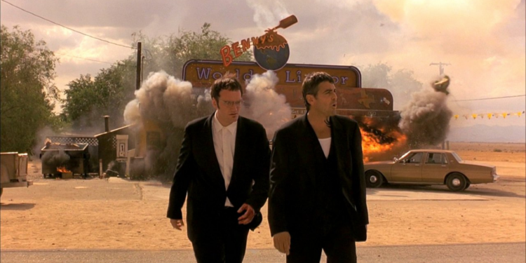 Quentin Tarantino and George Clooney in From Dusk Till Dawn (1996)