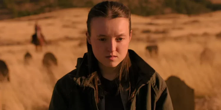Bella Ramsey scene from the last of us