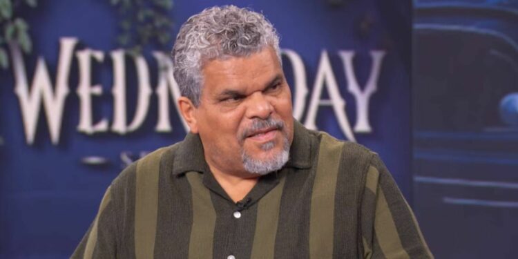 Luis Guzmán during an interview promoting the Netflix series Wednesday. 