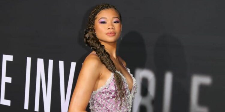 actor Storm Reid attending the premiere of the Universal Pictures film The Invisible