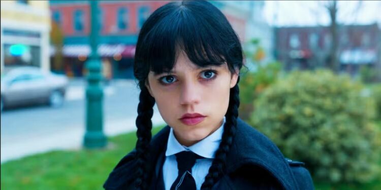 Jenna Ortega as Wednesday Addams